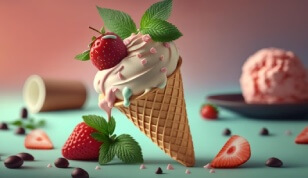 Strawberry Ice Cream